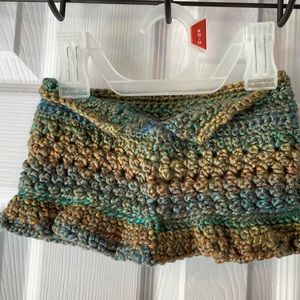 Handmade (new) multicolored stylish crochet cowl for cold weather